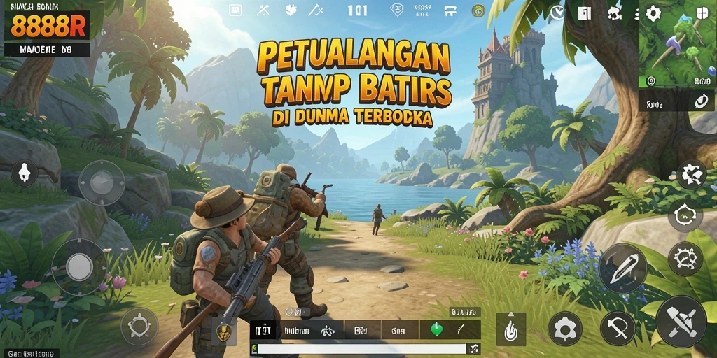 Screenshot gameplay Open World 888R yang menakjubkan.
