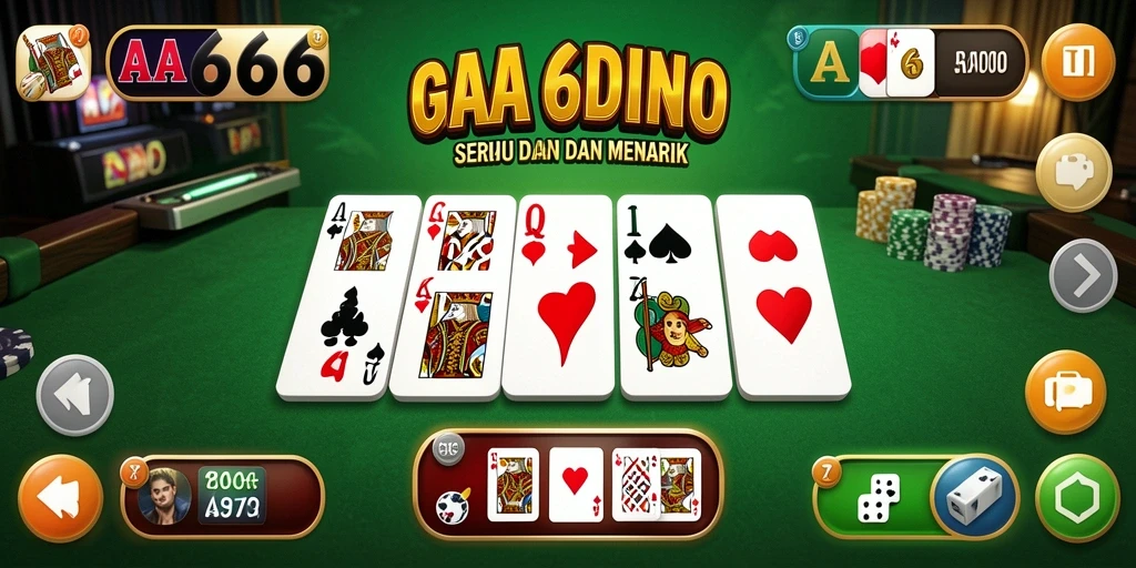 Tampilan menarik gameplay Domino di AA666