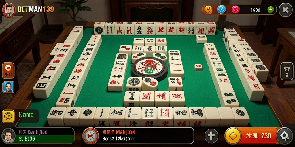 Screenshot BETMAN138 menampilkan gameplay Mahjong yang menawan dan seru.