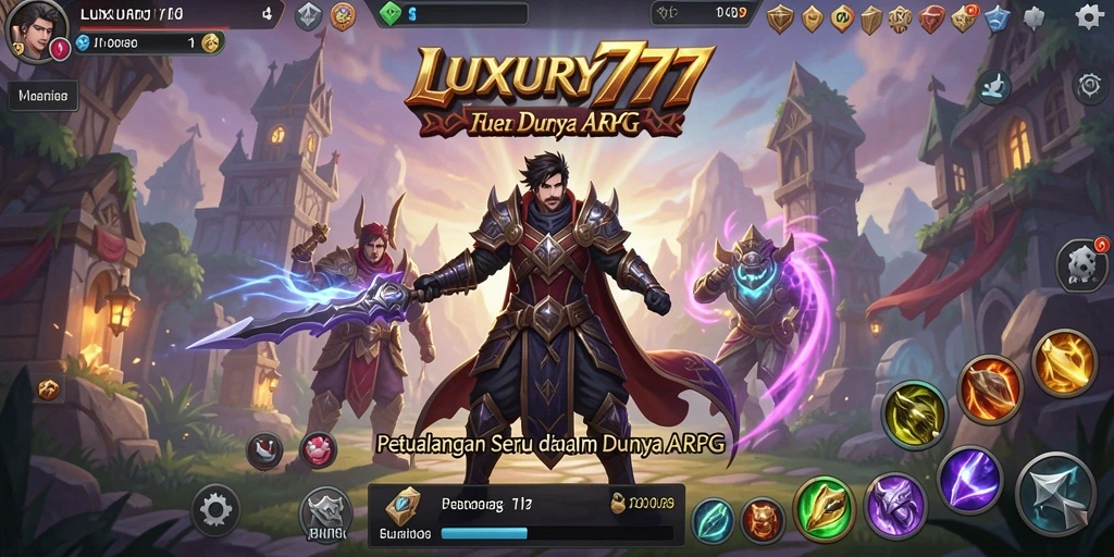Tampilan gameplay LUXURY777 yang penuh aksi dan grafis menawan.