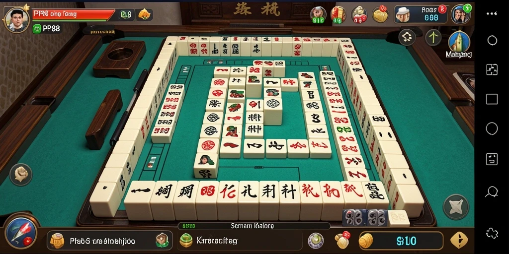 Tampilan gameplay Mahjong yang mengasyikkan dan penuh tantangan.