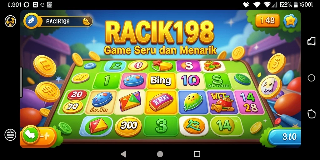 Gameplay seru dari RACIK198 dengan berbagai pilihan Bingo.