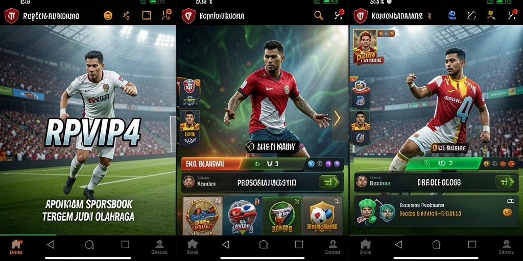 Screenshot gameplay RPVIP4 yang menunjukkan taruhan olahraga secara langsung.
