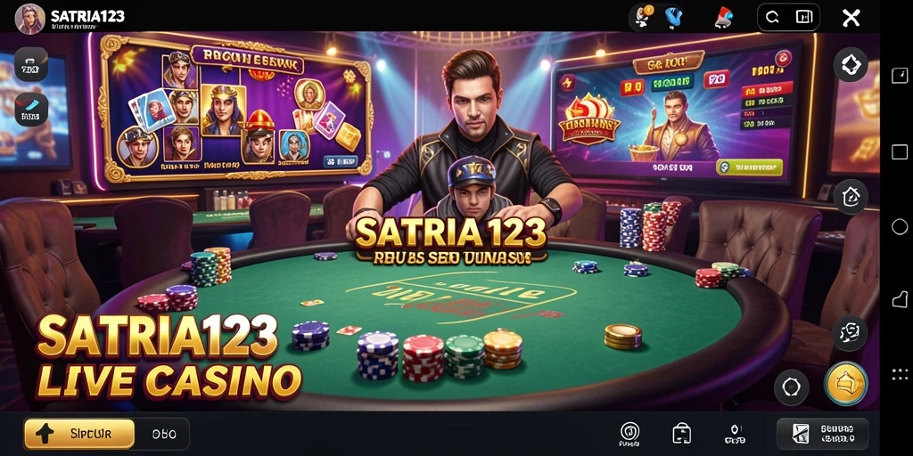 Tampilan gameplay Live Casino yang menarik di SATRIA123.