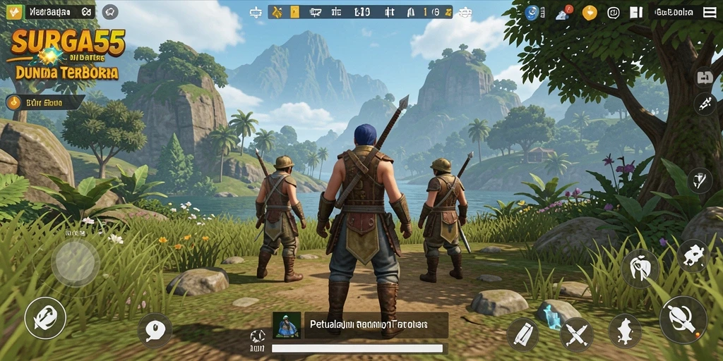 Gameplay SURGA55 yang menakjubkan di dunia terbuka.