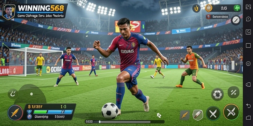 Tampilan menakjubkan gameplay WINNING568 dengan aksi olahraga yang seru.