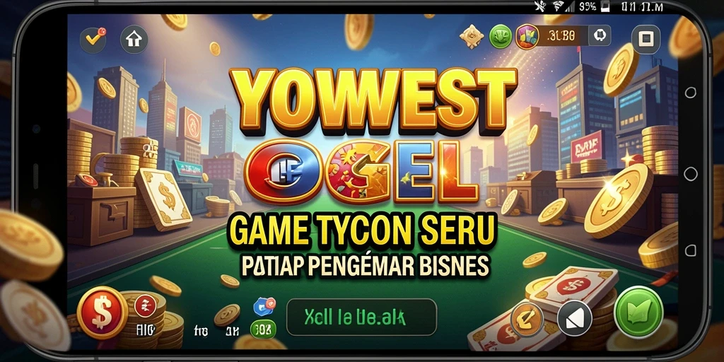 Tampilan menarik gameplay Tycoon YOWESTOGEL yang menggugah selera.