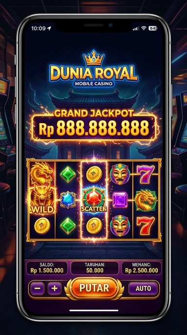 Tampilan antarmuka duniaroyal yang menarik dan mudah digunakan.